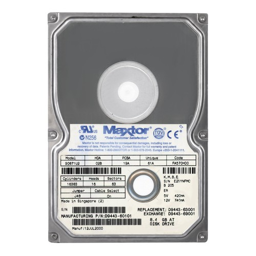 Maxtor diamondmax vl17 - vl17, 8.4gb