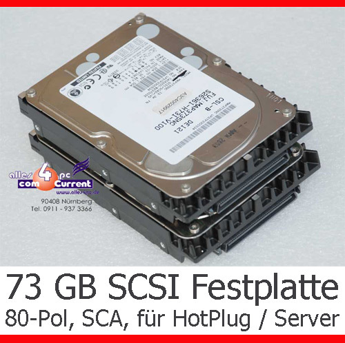 Pol scsi hard drive - 73, gb